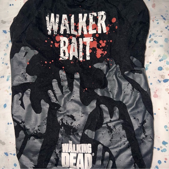 Crowded Coop The Walking Dead "Walker Bait" Dog Shirt, Medium - Picture 3 of 7
